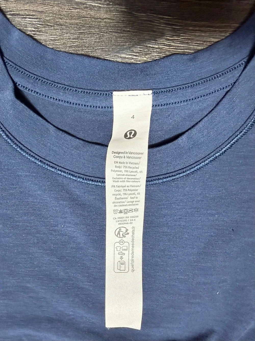 lululemon athletica blue Sleeveless Tank